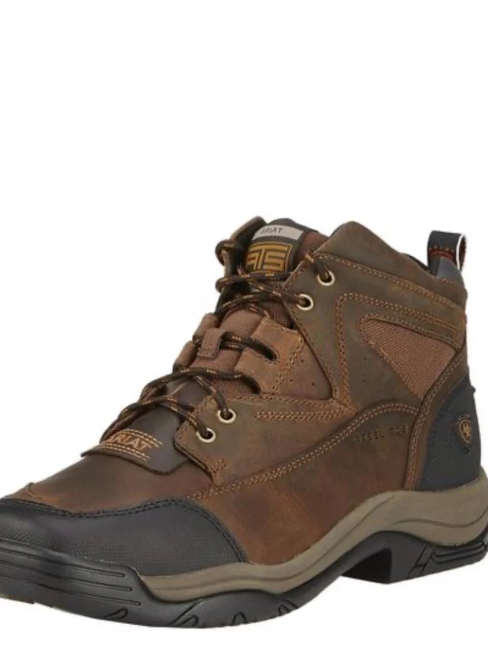 Ariat Brown and Black Steel Toe Work Boots